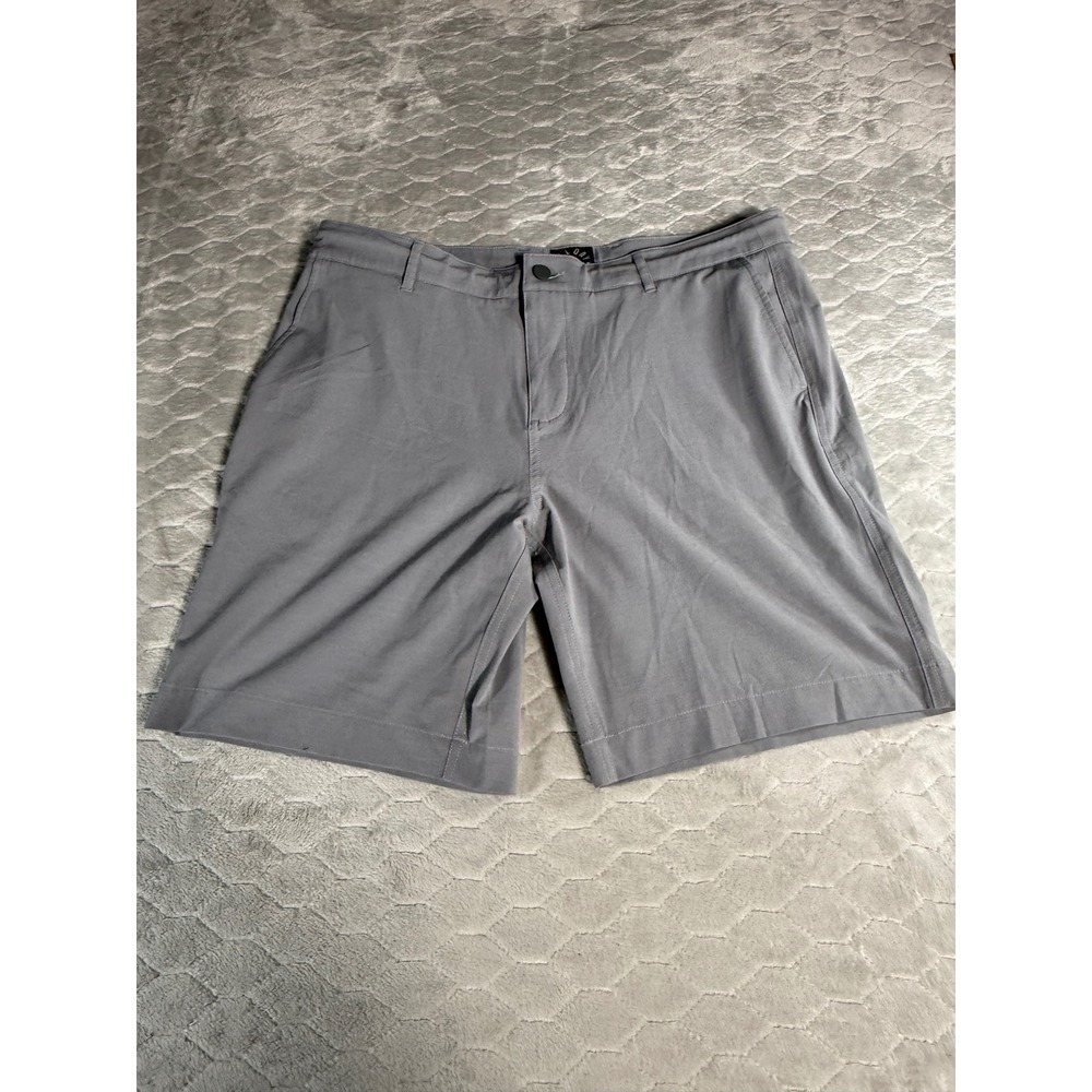 Faherty All Day Shorts Mens 36 Grey Hybrid Hiking Camping Travel Stretch